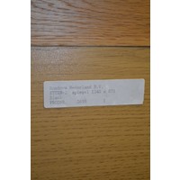 thumb-Moderne spiegel met facetglas in massief eiken lijst-4