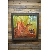 LoodsVol, Tweedehands Modern abstract schilderij boslandschap
