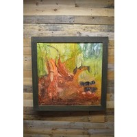 thumb-Modern abstract schilderij boslandschap-1