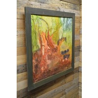 thumb-Modern kunstschilderij boslandschap-2