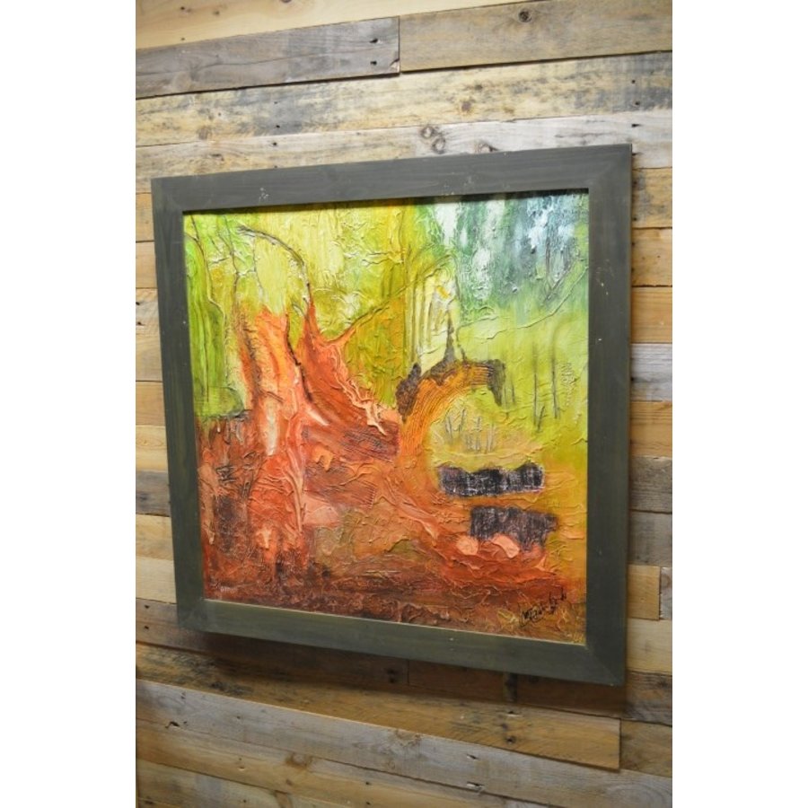 Modern kunstschilderij boslandschap-3