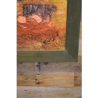 thumb-Modern abstract schilderij boslandschap-5