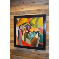 thumb-Modern abstract schilderij kleurrijke vormen-2