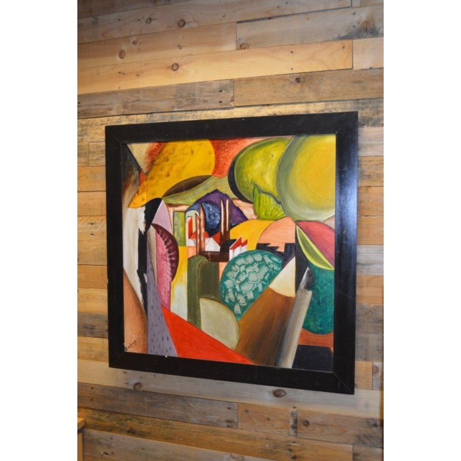 Modern abstract schilderij kleurrijke vormen-2