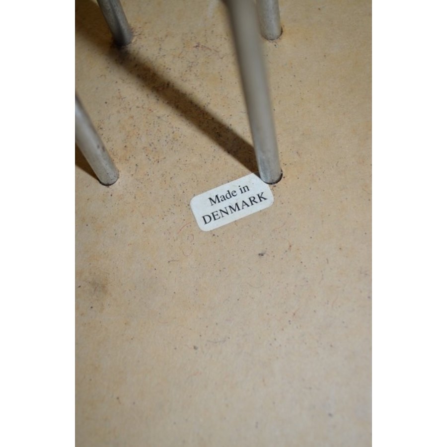 Vierkante Fritz Hansen Span-poottafel in beuken fineer door Arne Jacobsen-6