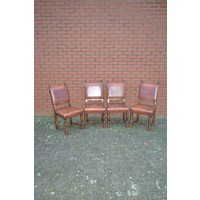 thumb-Eiken stoelen met leren bekleding-1