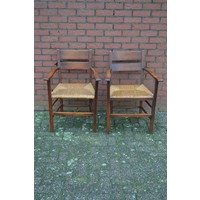 thumb-Oude armfauteuil set van 2-1