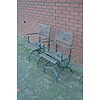 LoodsVol, Tweedehands Ouderwetse metalen tuinstoelen set van 2