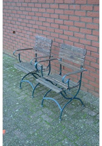 Metalen bistro tuinstoelen 