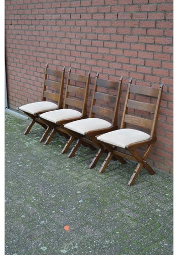 Eiken stoelen 4 stuks 