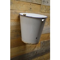 thumb-Witte emaille emmer jaren 50-1