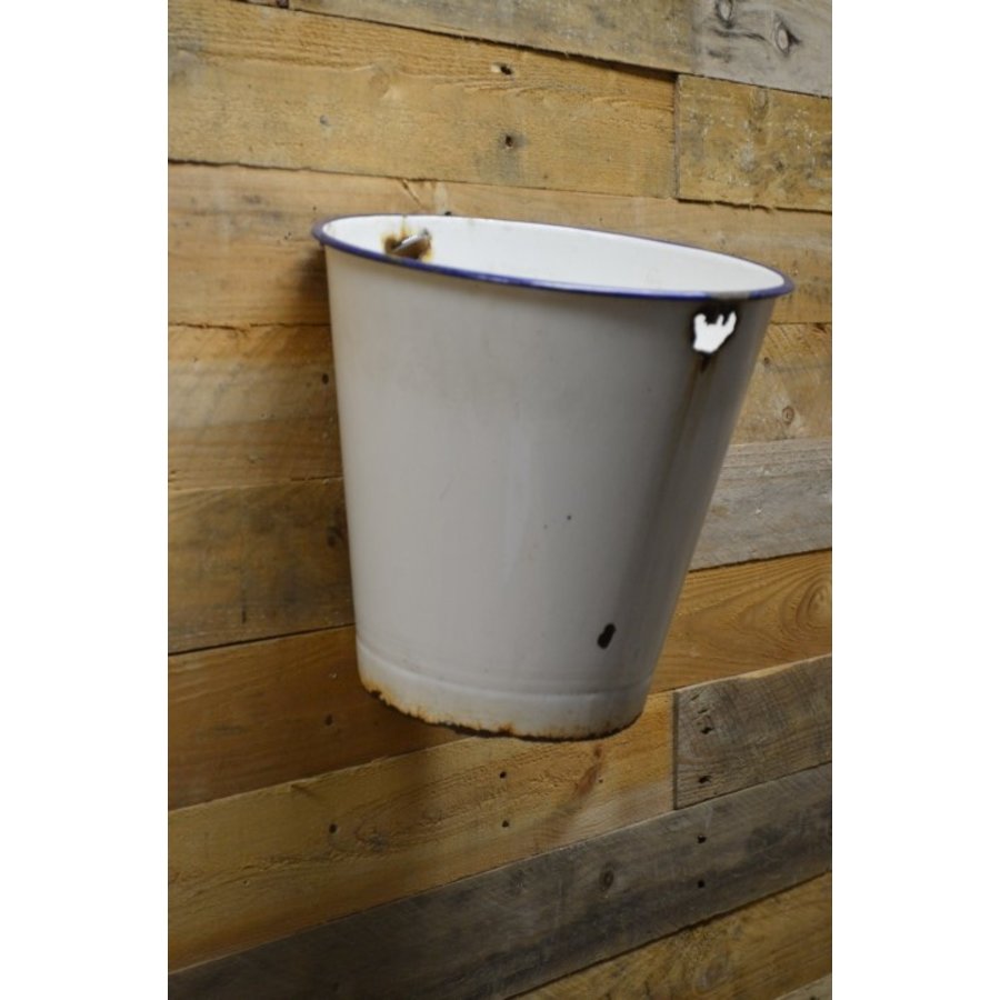 Witte emaille emmer jaren 50-1