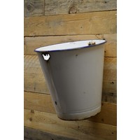 thumb-Witte emaille emmer jaren 50-2