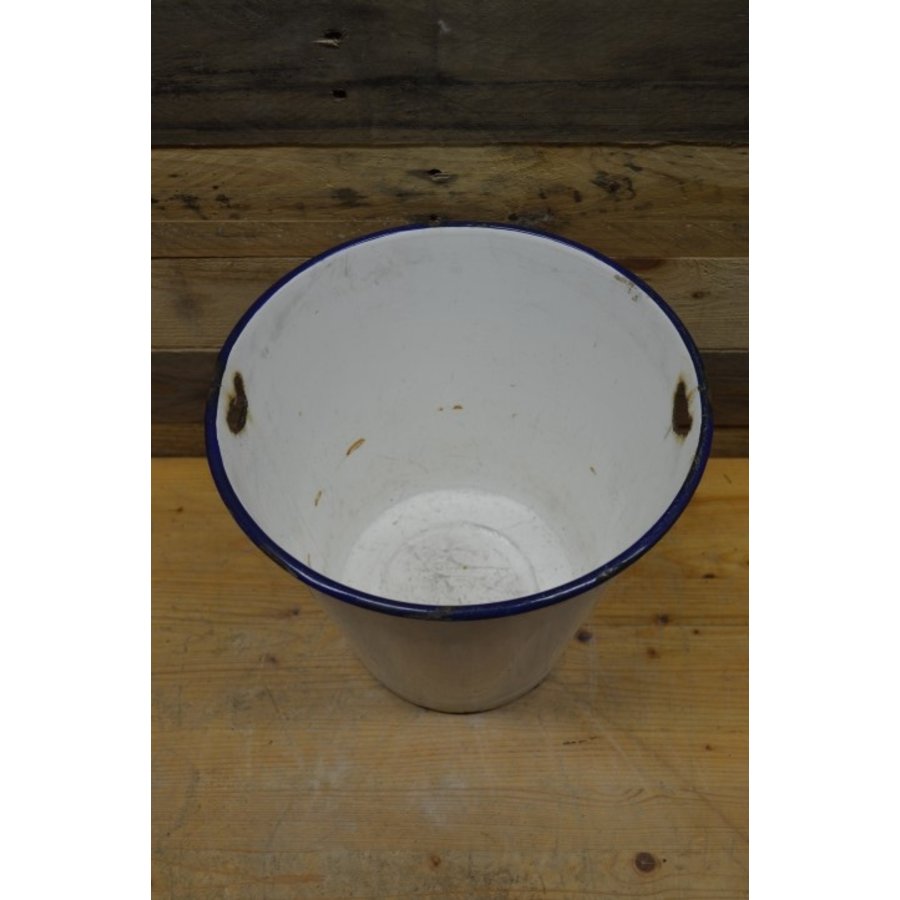 Witte emaille emmer jaren 50-5