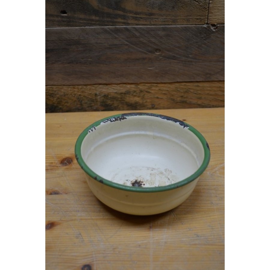 Crème wit emaille bakje-2