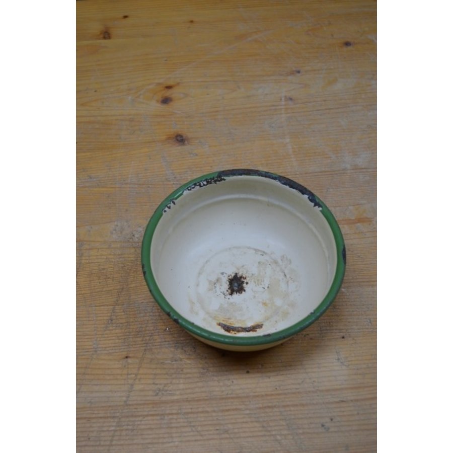 Crème wit emaille bakje-3