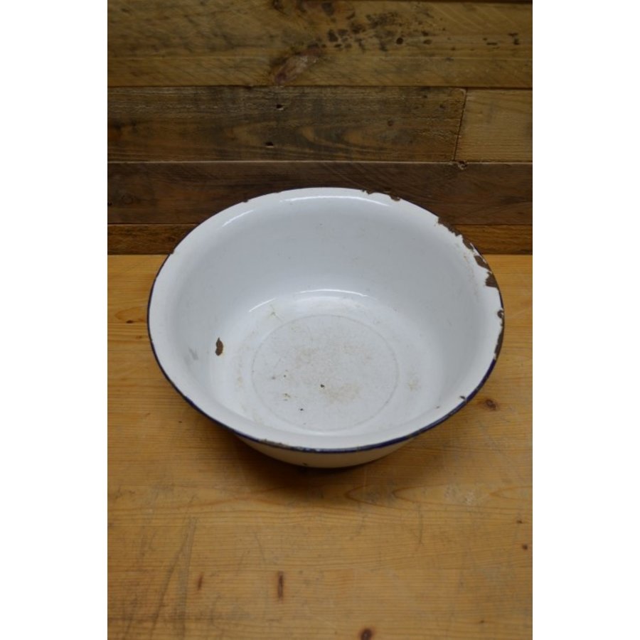 Witte emaille schaal-2