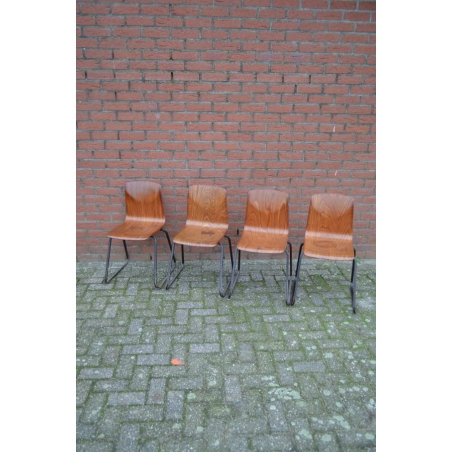 Retro kinderstoeltjes set van 4 stuks-1