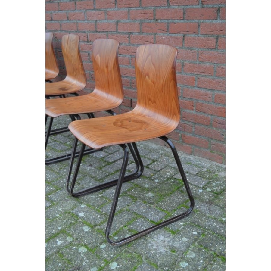 Retro kinderstoeltjes set van 4 stuks-2