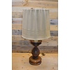LoodsVol, Tweedehands Houten schemerlamp met stoffen kap