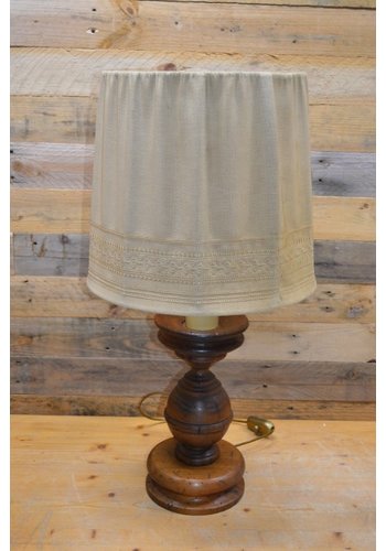 Houten schemerlamp 