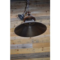 thumb-Industriële hanglamp van hout en metaal-3