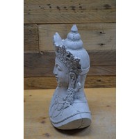 thumb-Gedetailleerde betonnen boeddha buste – in diverse kleuren voor huis of tuin-2
