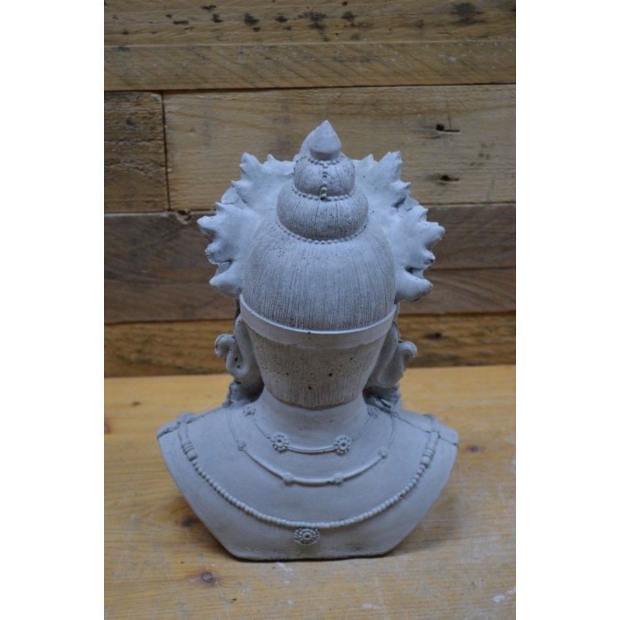 Gedetailleerde betonnen boeddha buste – in diverse kleuren voor huis of tuin-3