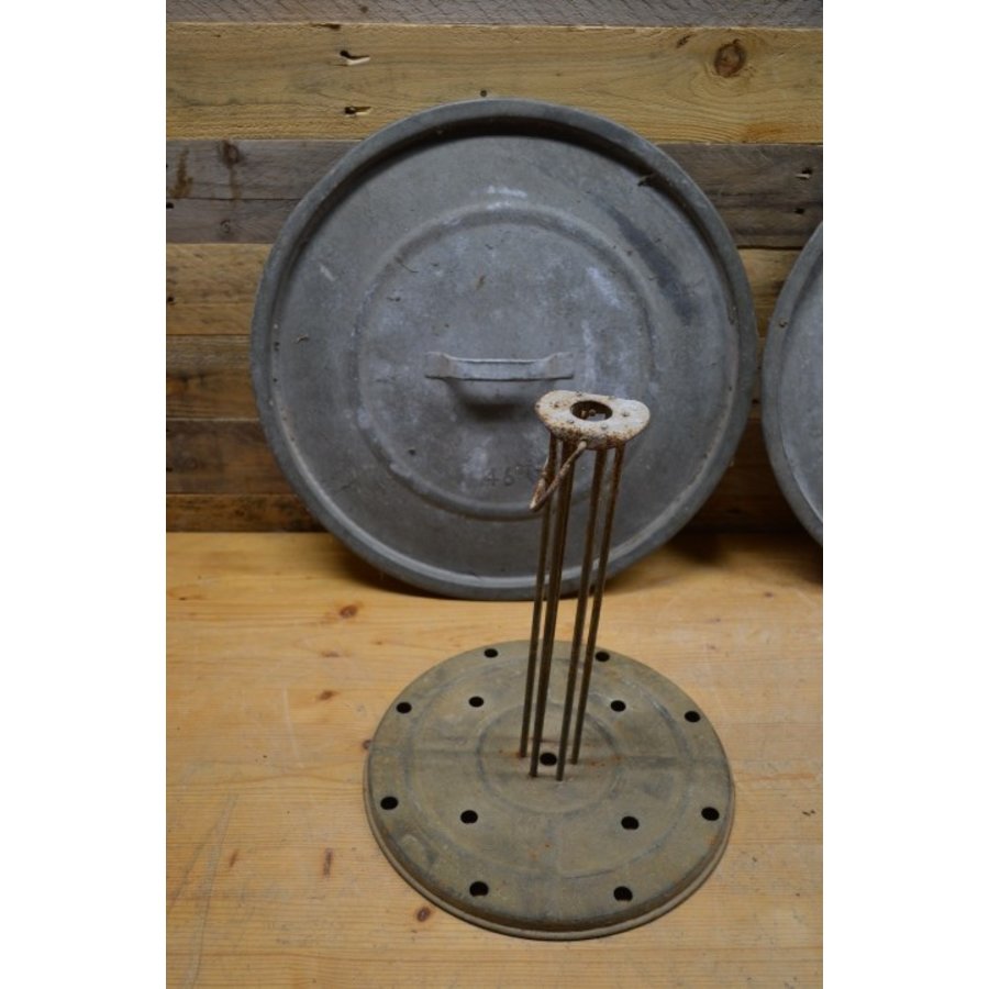Vintage zinken pannenonderdelen decoratie-3