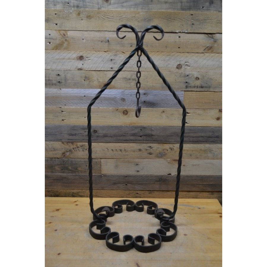 Smeedijzeren hanger voor kaars of plant-1