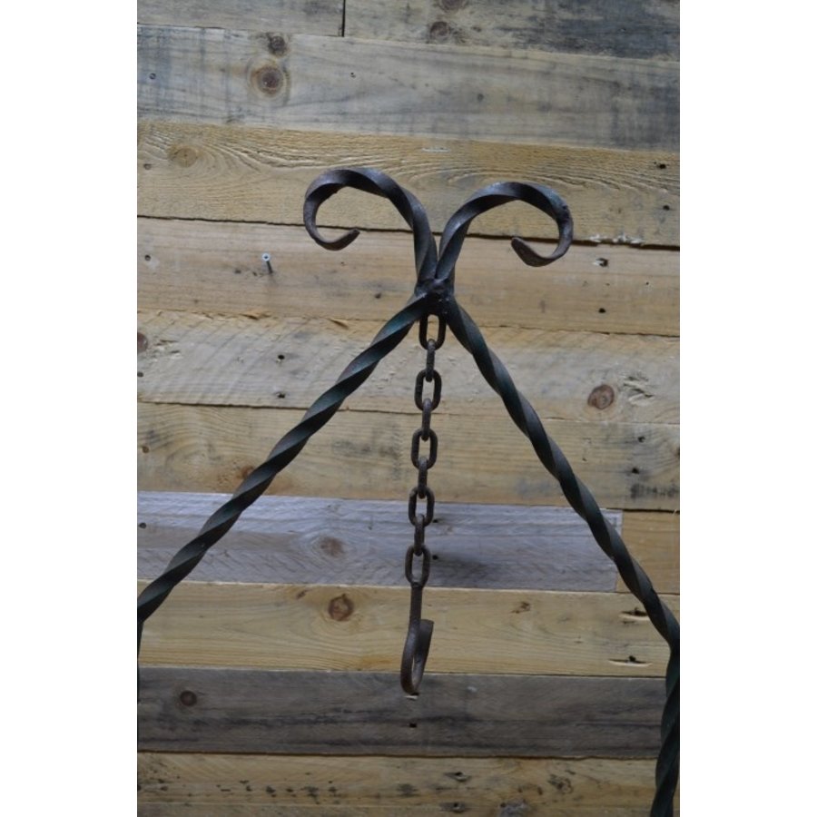 Smeedijzeren hanger voor kaars of plant-3