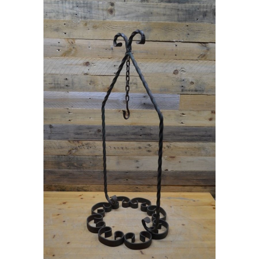 Smeedijzeren hanger voor kaars of plant-4