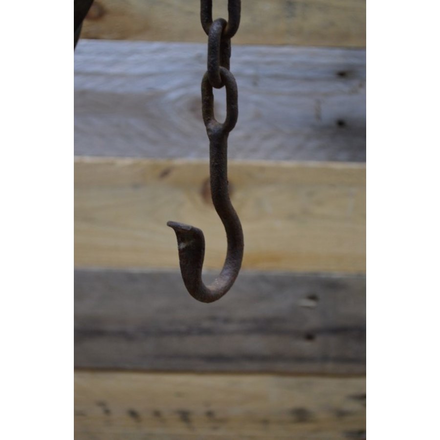 Smeedijzeren hanger voor kaars of plant-5