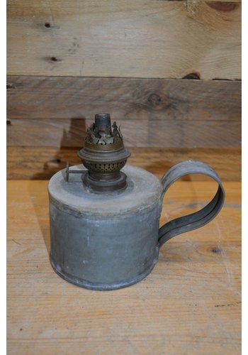 Retro olielamp van zink 
