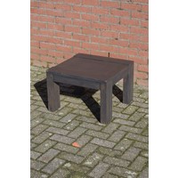 Vierkant massief eiken bijzettafeltje