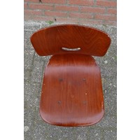 thumb-Retro kinder schoolstoeltje met rugleuning-2