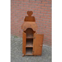 thumb-Antieke massief eiken kinderstoel met opbergruimte-2