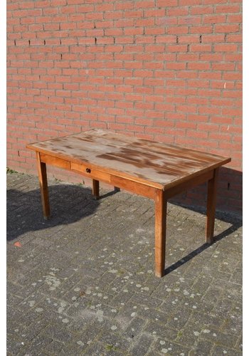 Oude eiken eettafel 