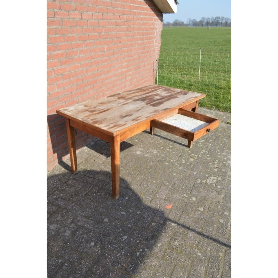 Oude eiken eettafel-3