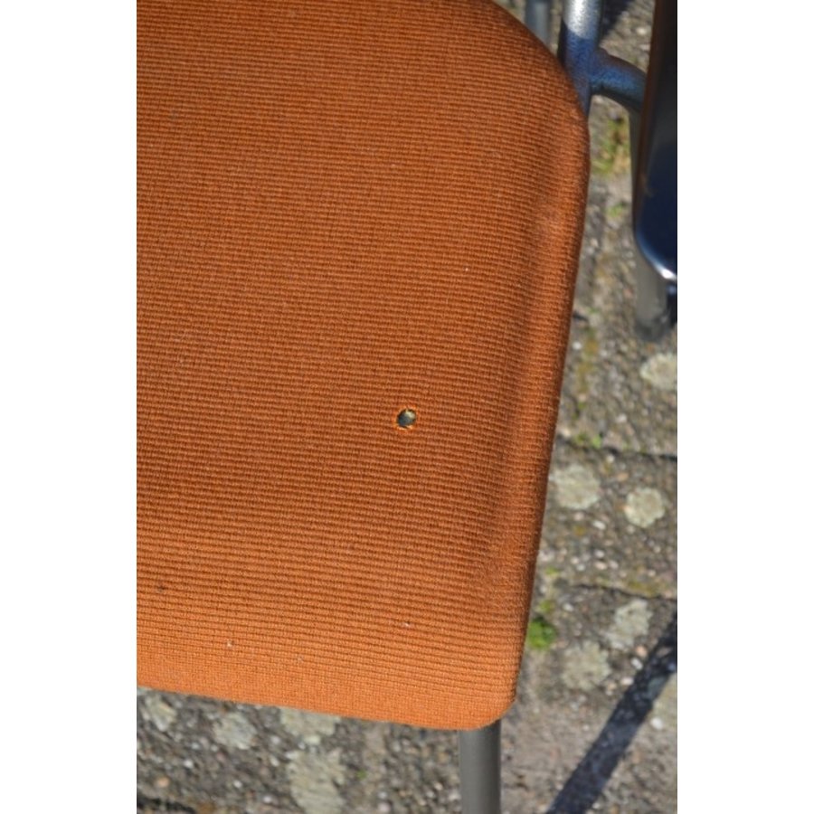 Set van 10 stapelbare vintage armstoelen-7