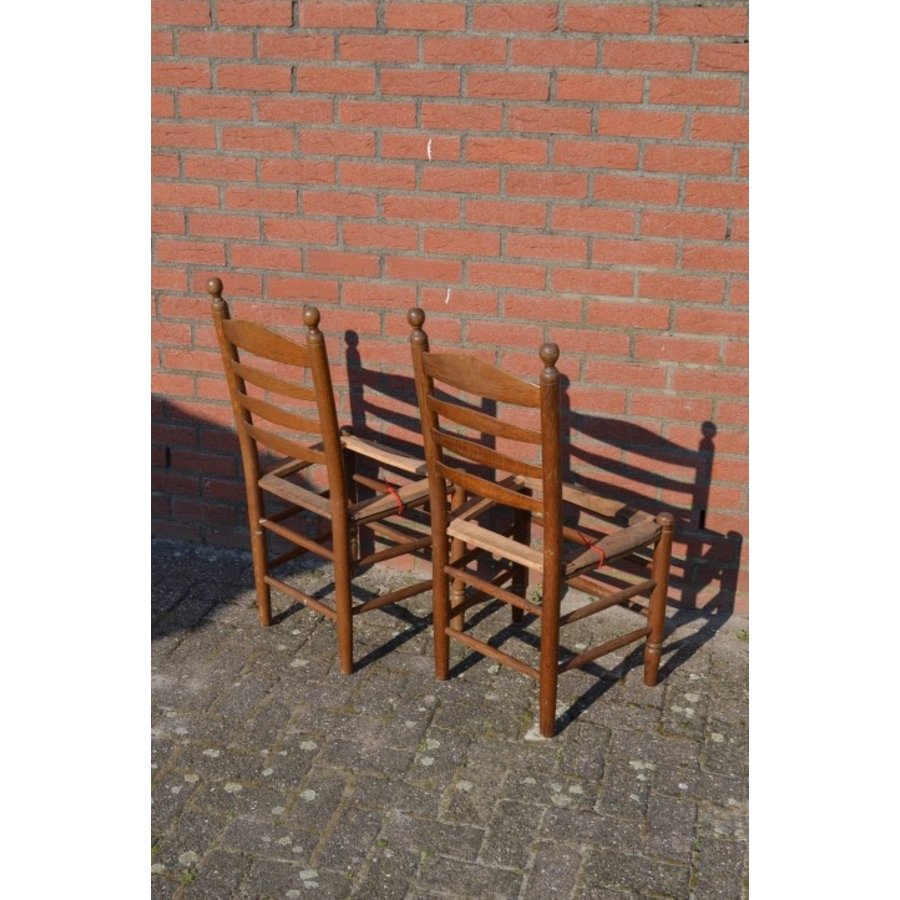 Set van 2 eiken knopstoel frames-3