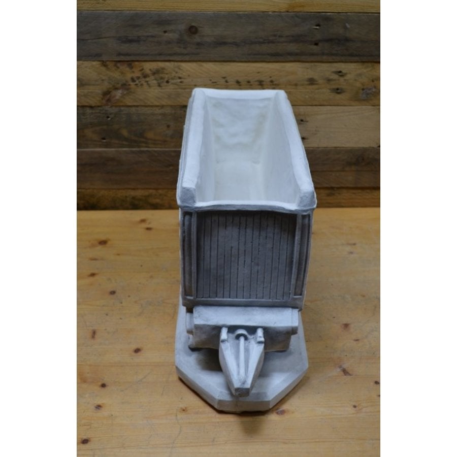 Betonnen opraapwagen – decoratief en te gebruiken als bloembak-2