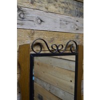 thumb-Grote wandspiegel met eikenhouten en metalen lijst-3
