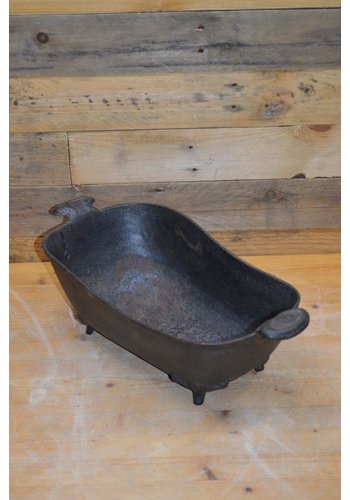 Gietijzeren kolen of hout bak 