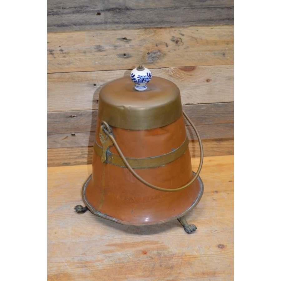 Doofketel koper en messing-1