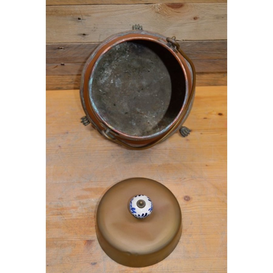 Doofketel koper en messing-5