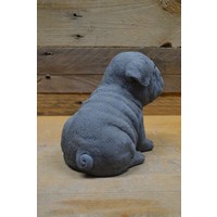thumb-Schattige betonnen Mopshond puppy – tuinbeeld of aandenken aan uw hond-2