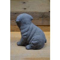 thumb-Schattige betonnen Mopshond puppy – tuinbeeld of aandenken aan uw hond-3