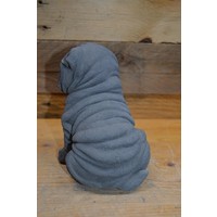 thumb-Lieve zittende Shar-Pei van beton – tuinbeeld of cadeautje voor jong en oud-3