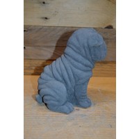 thumb-Lieve zittende Shar-Pei van beton – tuinbeeld of cadeautje voor jong en oud-4